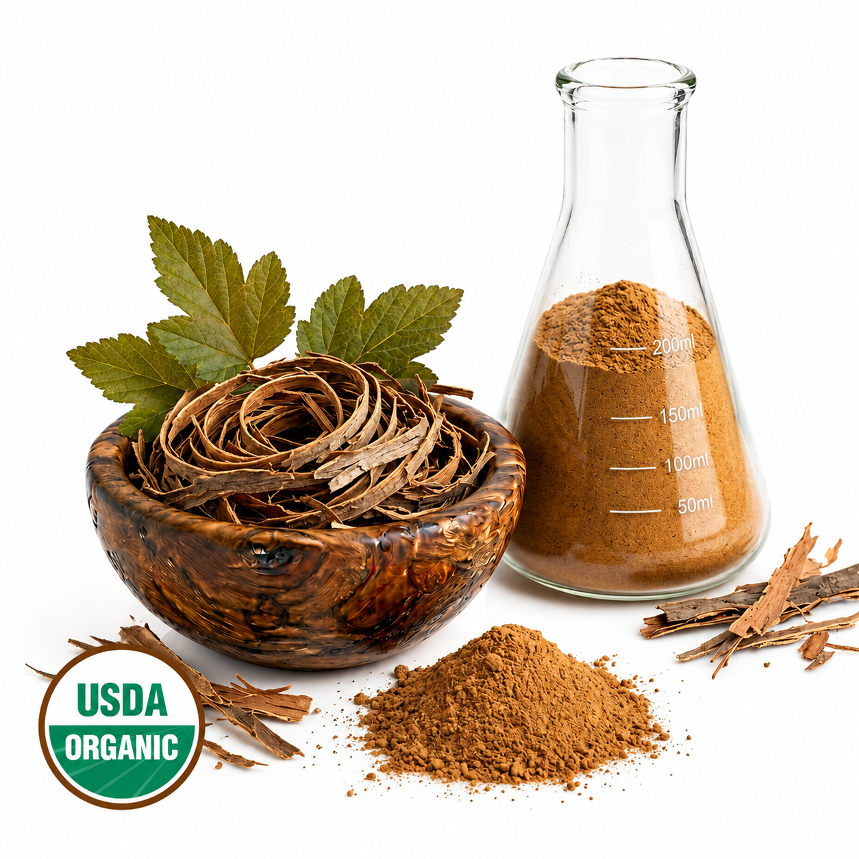 CERTIFIED ORGANIC NINEBARK STEM POWDER