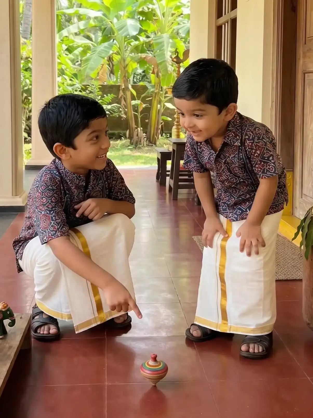 Kids Dhoti Age 1-10 | Velcro - Size Adjustable
