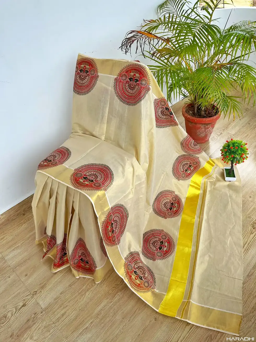 Theyyam kerala saree