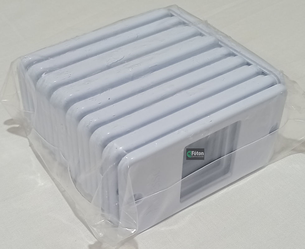 Miniatura: 95x50mm (1/2'' - 3/4'') tampa 2 teclas horizontal PVC p/ condulete branco ADESSO