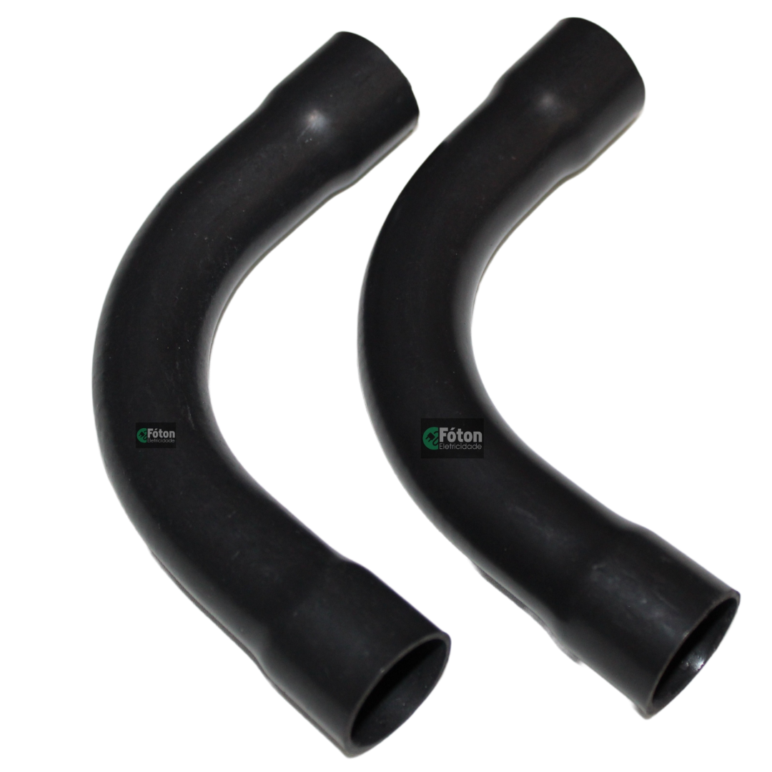 1'' curva 90° com bolsa de PVC preto ADESSO