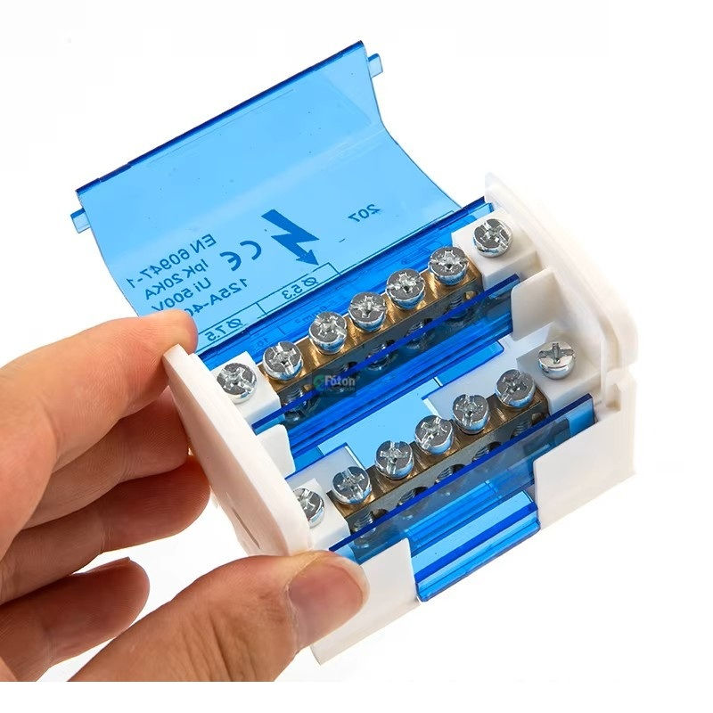 Miniatura: Bloco de distribuição monofásico, noção de tamanho