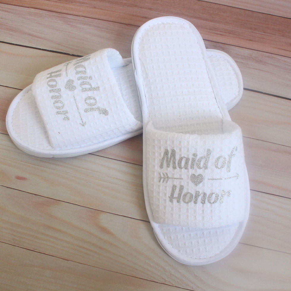 Thumbnail: Wedding Bride Slippers Customizable Wedding Slippers for Guests