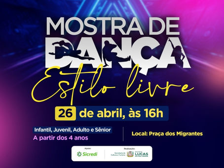 Mostra de Dança será realizada neste domingo em Lucas do Rio Verde