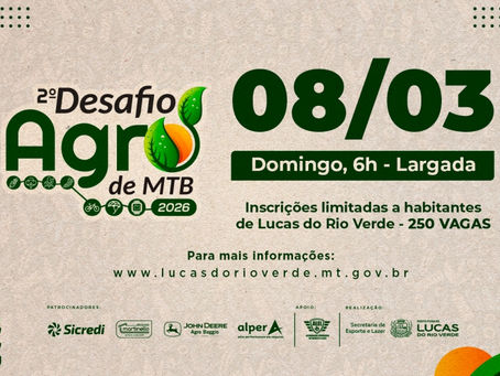 Inscrições para o Desafio Agro de MTB – Prova do Milho abrem nesta sexta-feira (20)