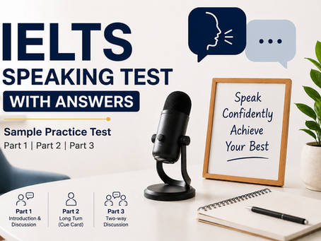 IELTS Speaking Test with Answers