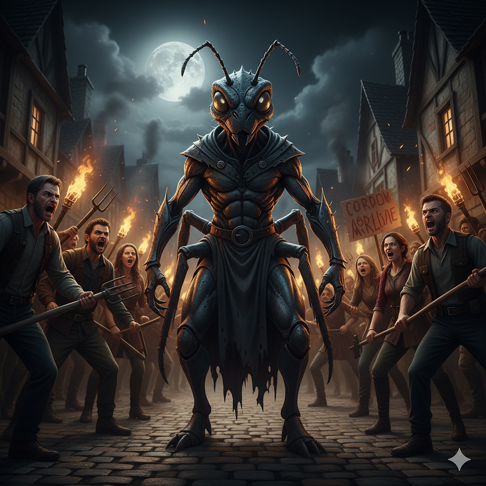 Illustration ultra réaliste de l'espace commentaire de ma vidéo... La fourmi qui est censée me representer fait peur, excusez-moi, j'ai écris ça le soir d'Halloween.