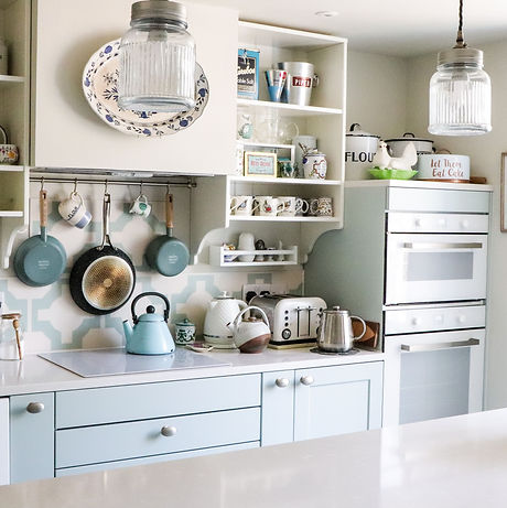 schuller vienna glacier blue kitchen