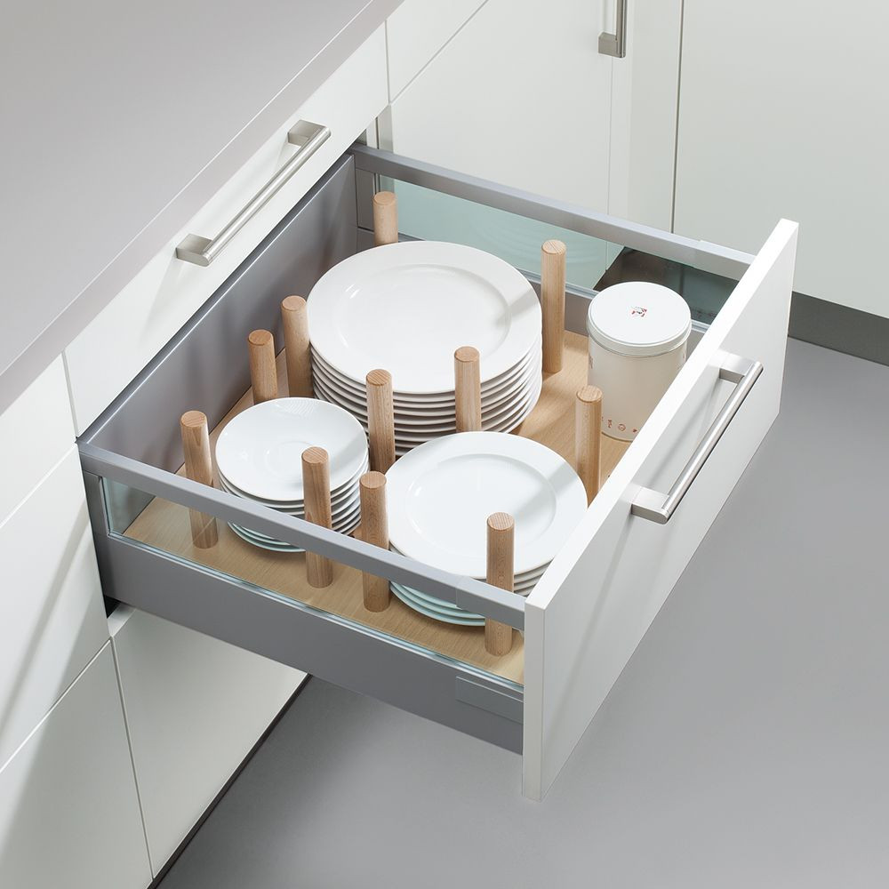 Schüller wooden plate holder kitchen design storage solution