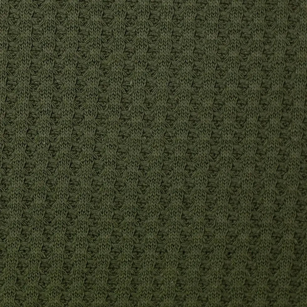 Miniature : Waffelstrick Rocko khaki (769) - Swafing