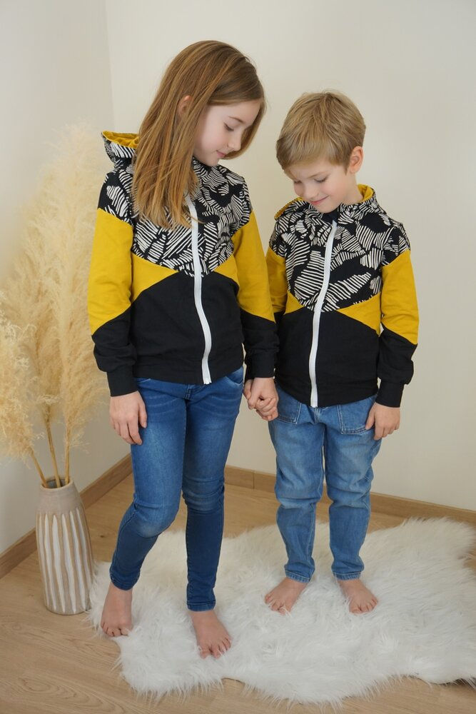 Miniature : Schnittmuster Sweatjacke Mini Nurika Gr. 86-164 - Moeve.Design