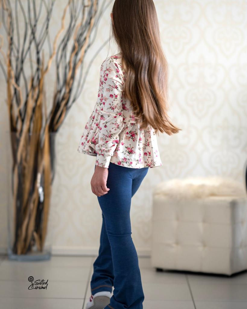 Miniaturbild: Jeans Jersey - blau meliert (1597)