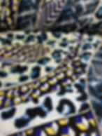 Miniaturbild: Patchwork de Woodin - blau/schwarz gemustert