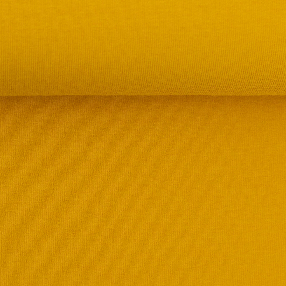 Miniature : Sweat Baumwolle Eike - goldgelb - Swafing