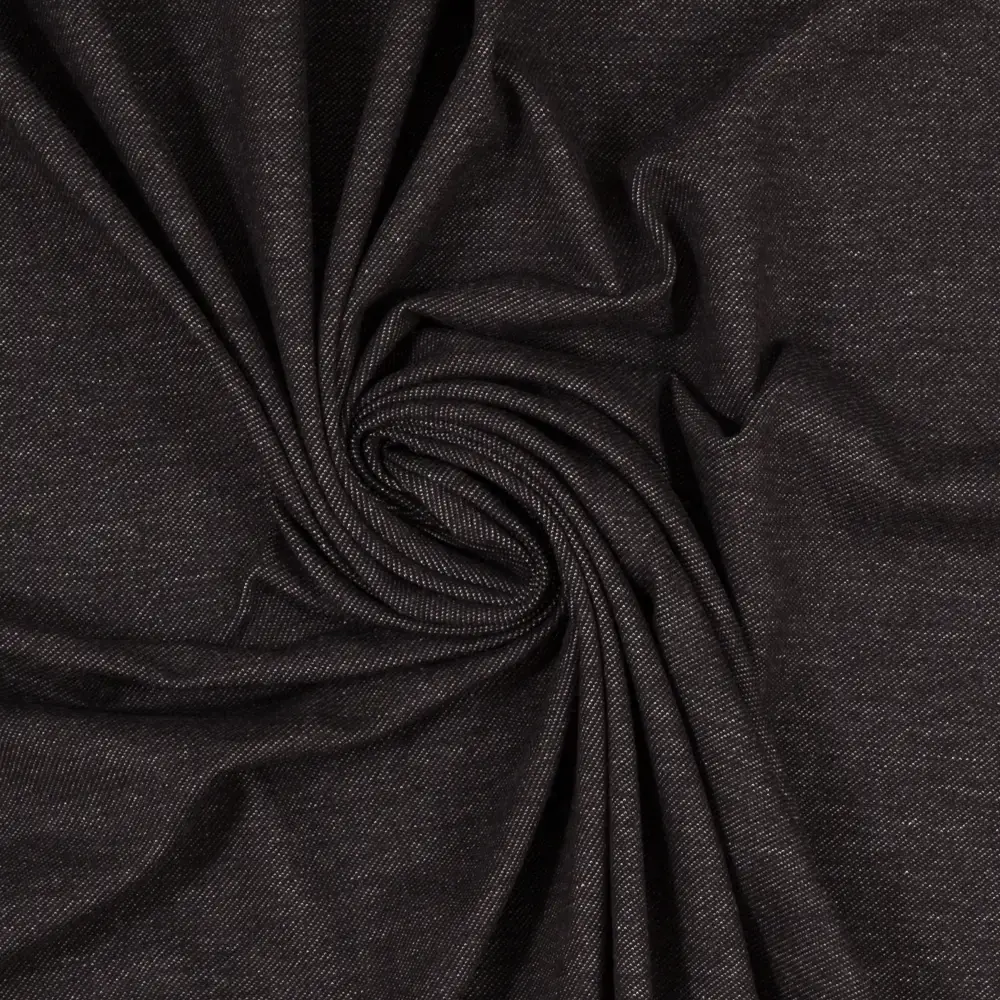 Jeans Jersey - schwarz meliert