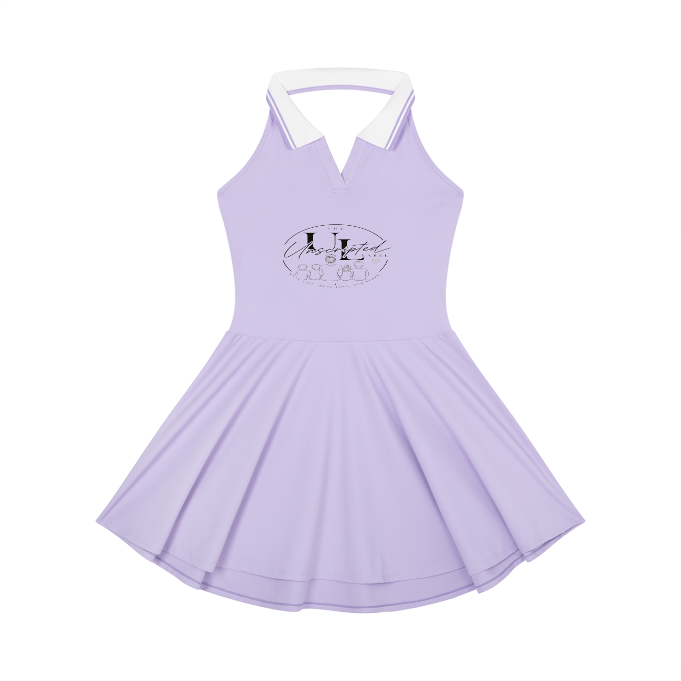 Women's Collared Halter A-Line Tennis Dress