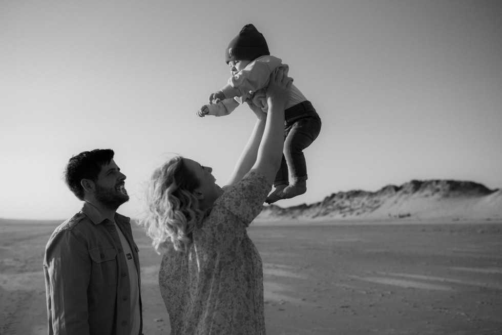 Family at Aberavon beach