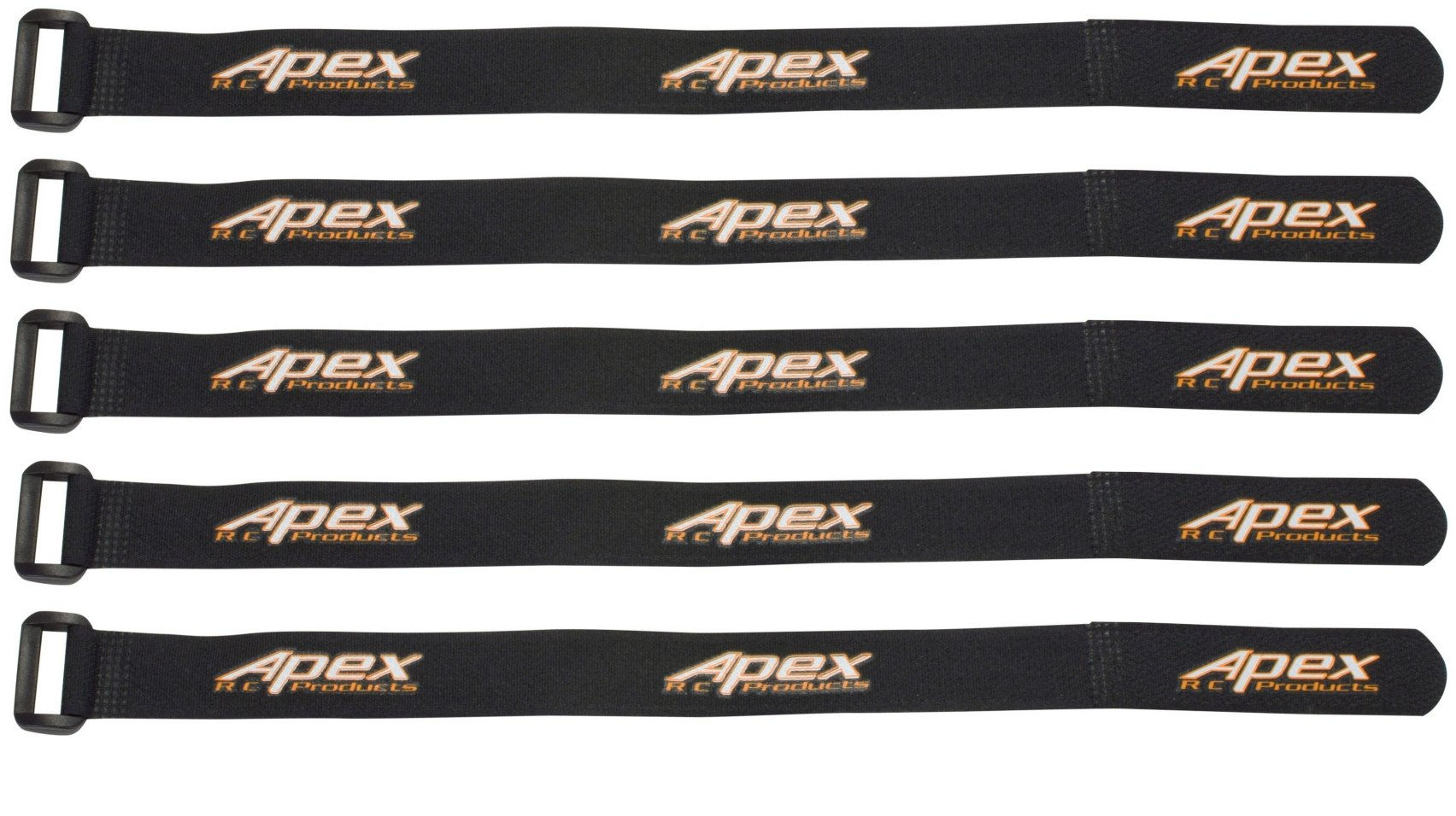 Apex RC Products 5 Pack 20mm x 300mm Lipo Battery and Electronics Straps 3051