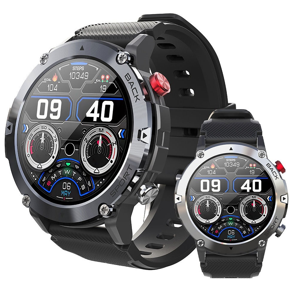 Thumbnail: C21 Smartwatch with Bluetooth, Waterproof, Heart Rate Monitor