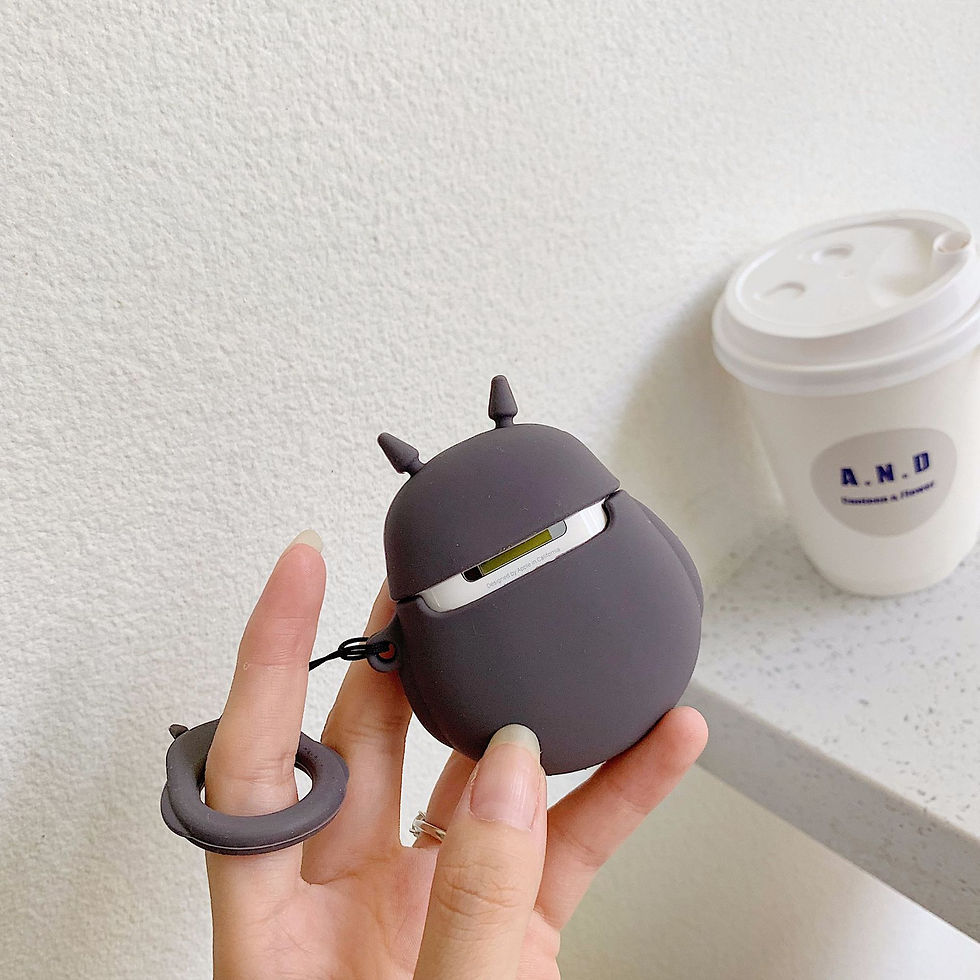 Thumbnail: Metallic Dust-Proof Sticker for AirPods with Totoro Case