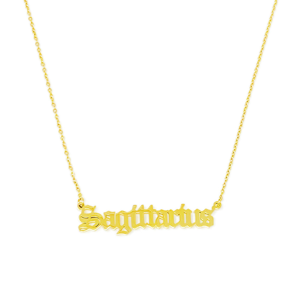 Thumbnail:  Old English Zodiac Necklace