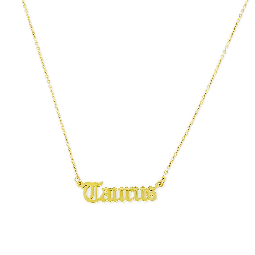 Thumbnail:  Old English Zodiac Necklace