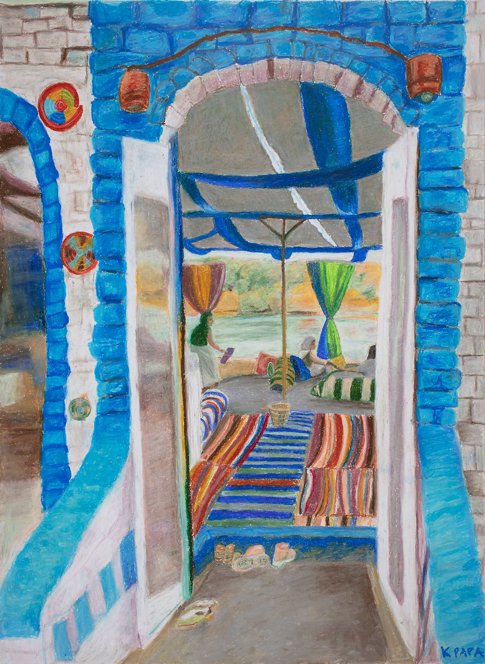 Coffee in Aswan Photo Print