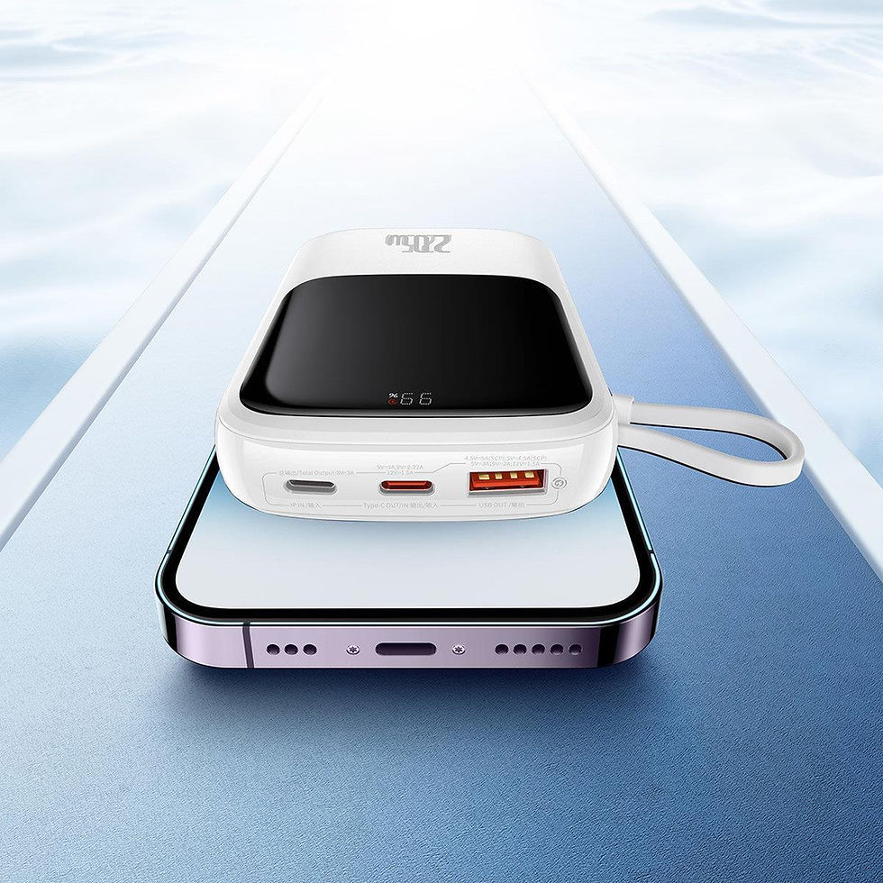 Thumbnail: PPQD020003	Baseus Qpow Pro Digital Display Fast Charge Power Bank 10000mAh 20W