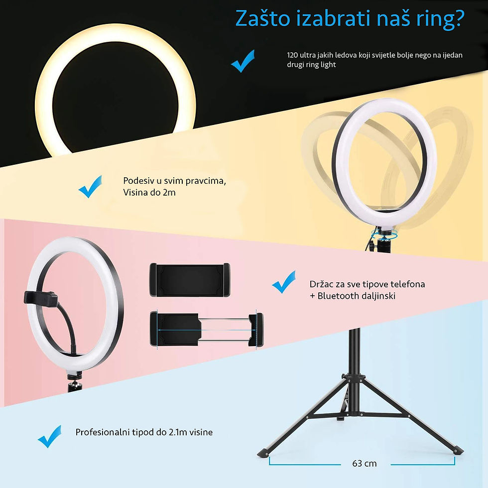 Thumbnail: M-33 Ring Light 33cm 10w 2,1m tripod