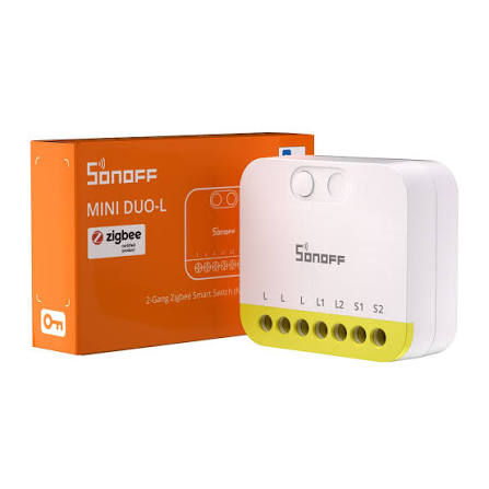 SONOFF MINI-ZB2GS-L 2 Gang Zigbee No Neutral Required
