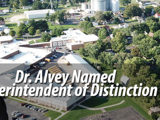 Dr. Alvey Named Superintendent of Distinction