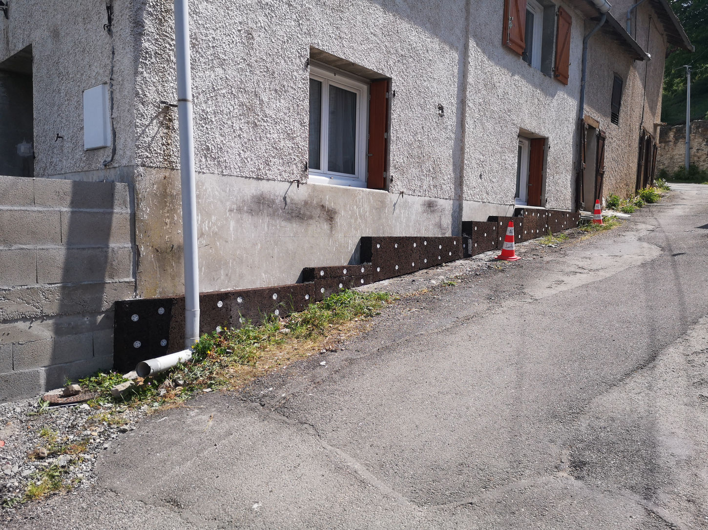 Isolation extérieure de murs pour une maison en Isère