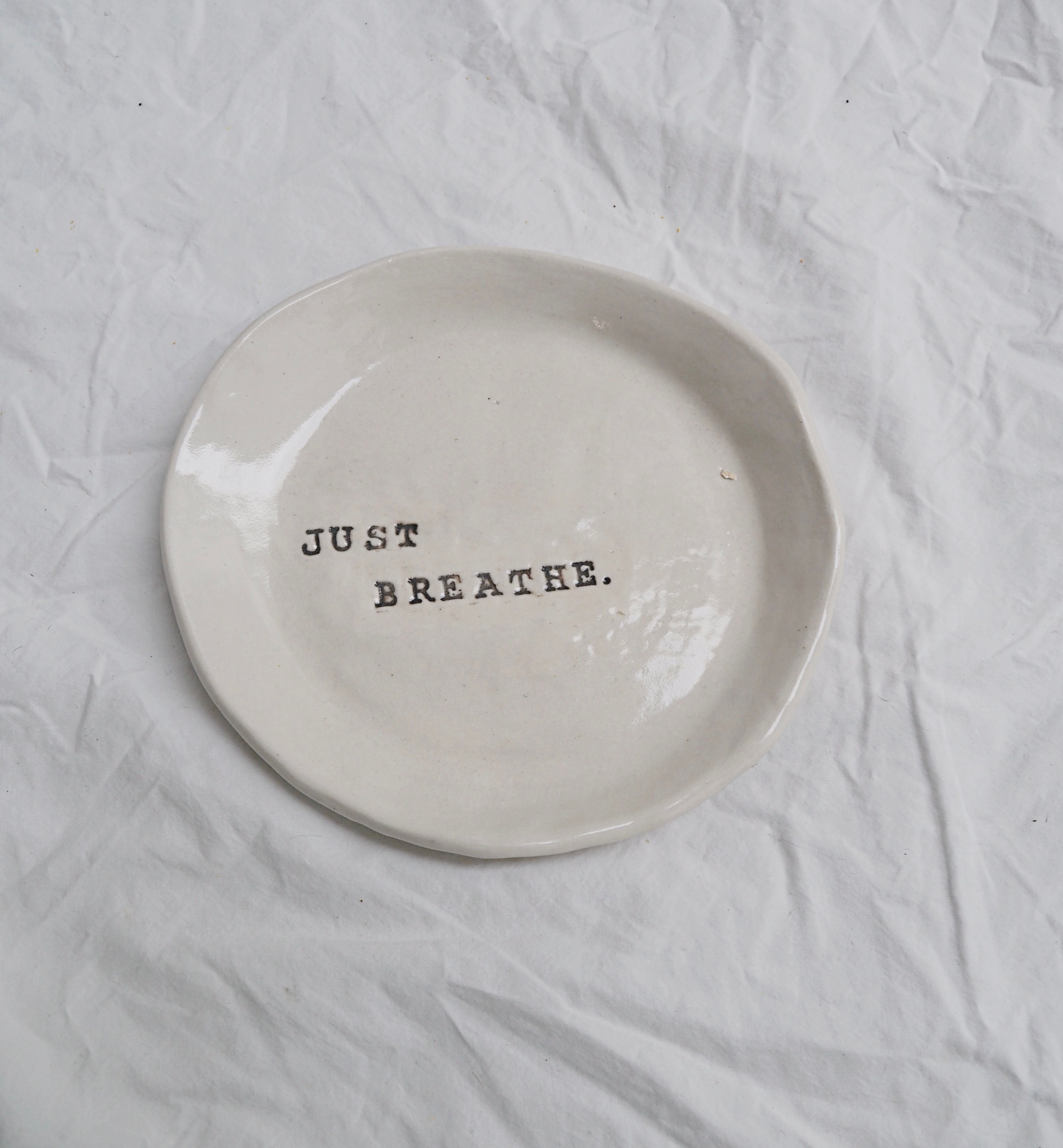 Just Breathe. Plate