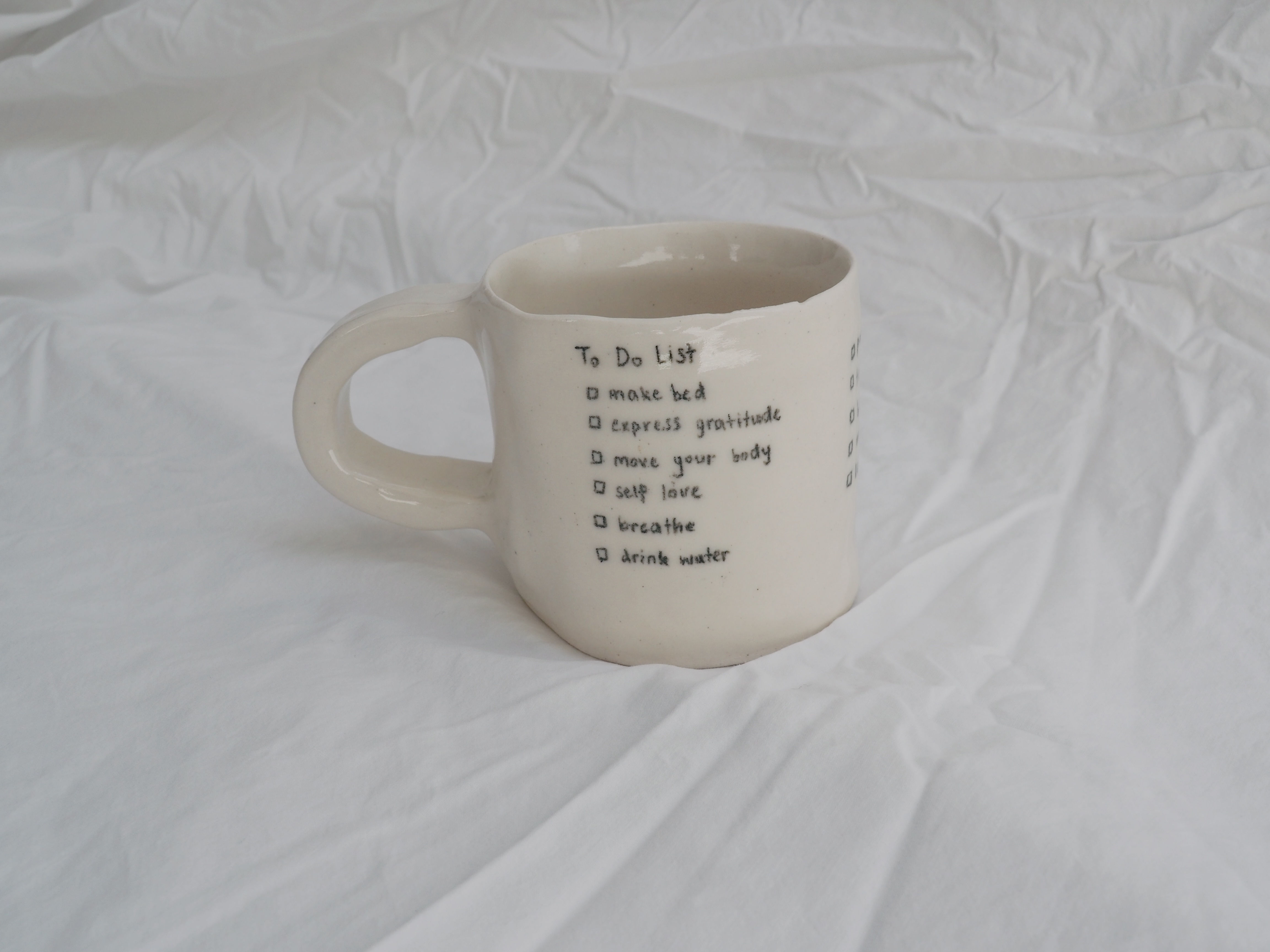 To Do List Mug in White