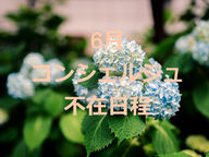 6月のコンシェルジュ不在日程