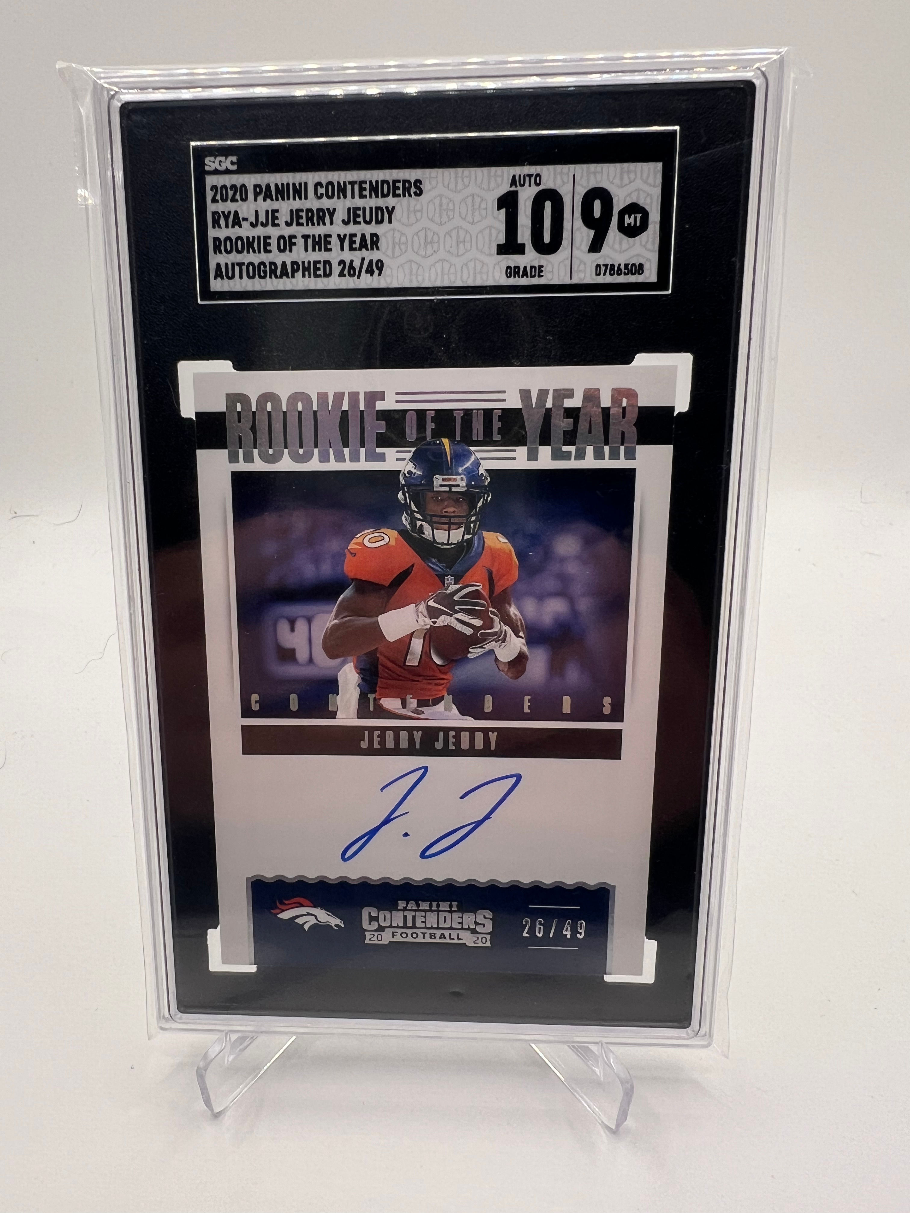2020 Contenders Rookie of the Year Jerry Jeudy Auto 26/49