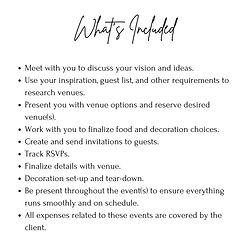 This image outlines what is included in the planning process.
