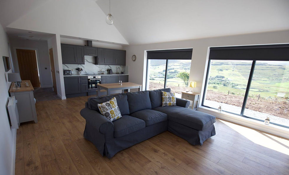 Large light open plan living area