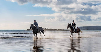 horseriding on the beach