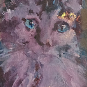 Blue Indiana with Arabesques