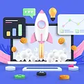 modern-3d-illustration-of-startup-concept