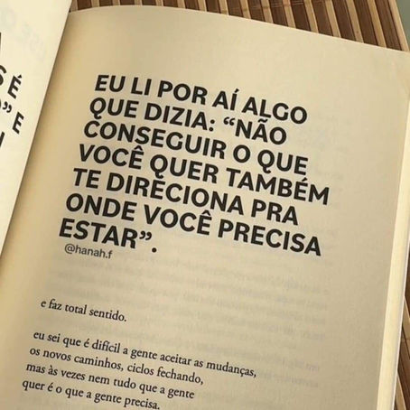 Quando a porta não se abre, mas o caminho aparece