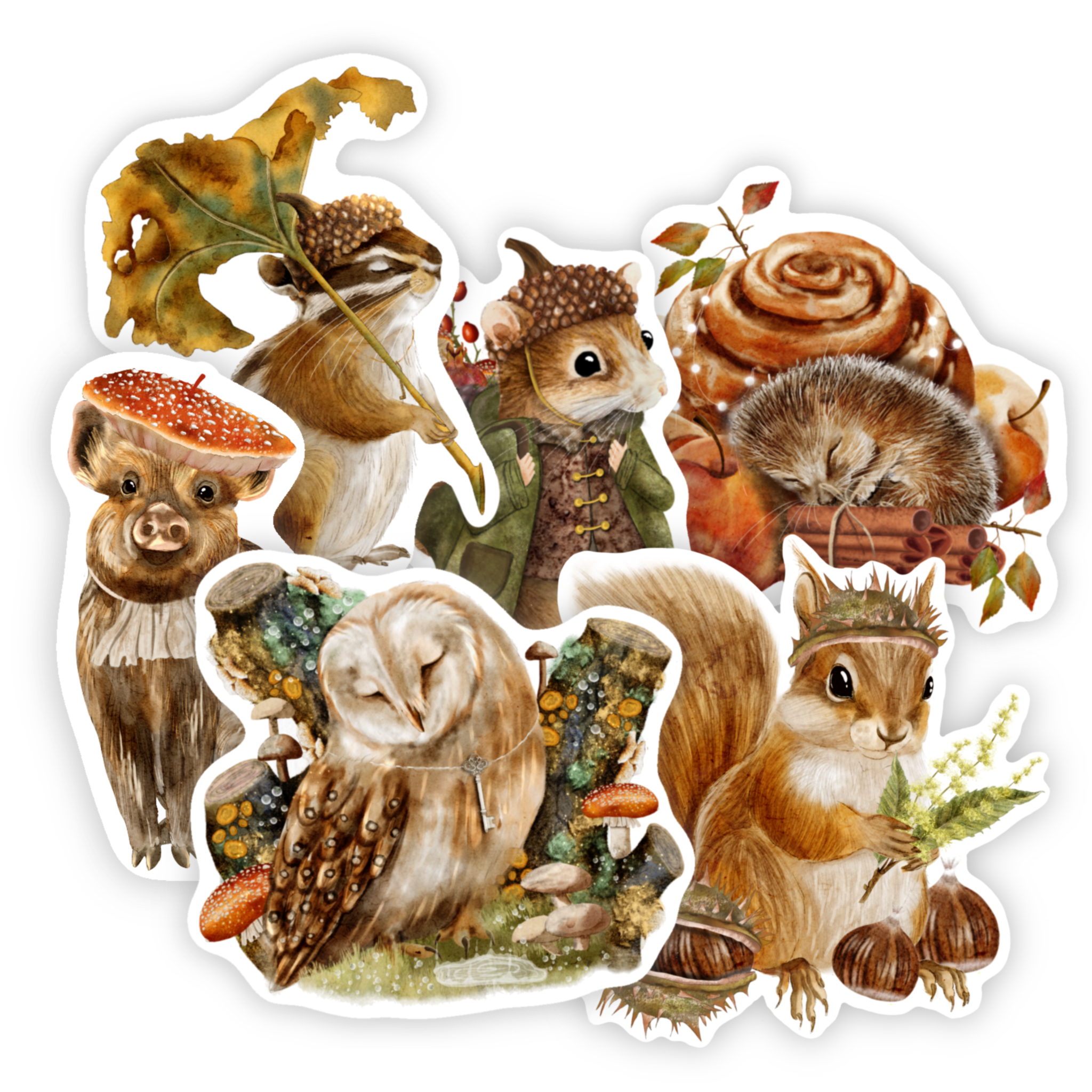 SET STICKER - Autunno nel Bosco