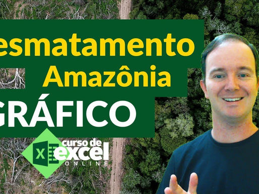 Gráfico Desmatamento da Amazônia no Excel