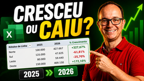 Como Calcular o Crescimento de Vendas no Excel (SEM Nenhuma Fórmula)