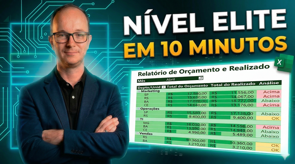 😱 Tabela Dinâmica Nível ELITE: Transforme seu Relatório em 10 min