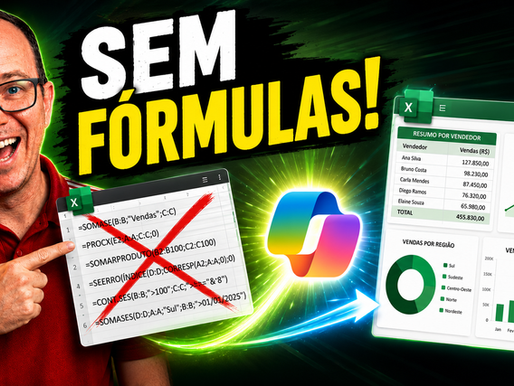 Adeus Fórmulas Manuais: 10 Truques de Inteligência Artificial para Mudar Sua Rotina no Excel