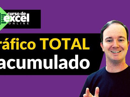 Como Fazer Gráfico de TOTAL Acumulado no EXCEL