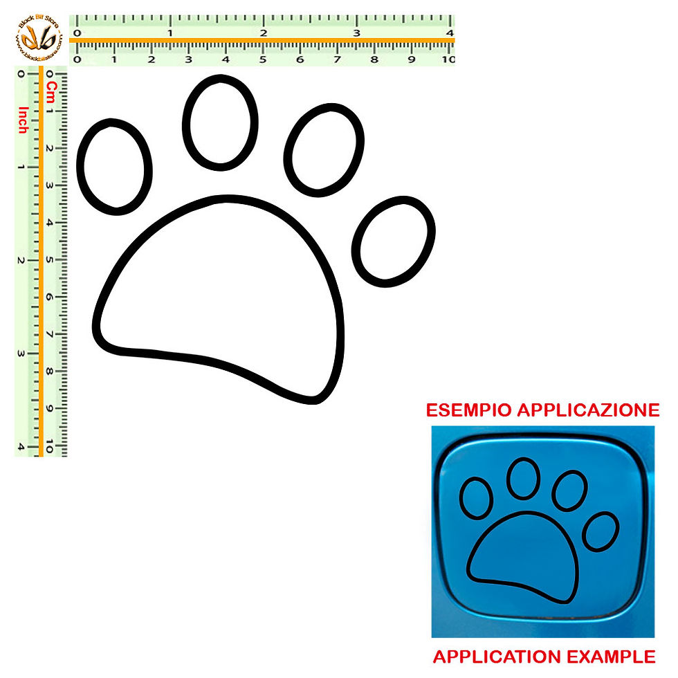 Miniatura: Adesivi prespaziati impronta footprint Sticker cropped 1 Pz.