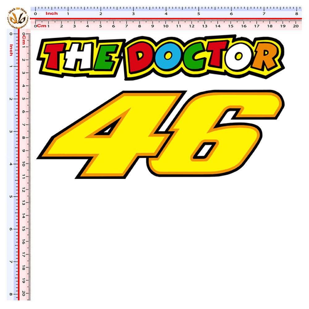 adesivi the doctor 46 vale rossi